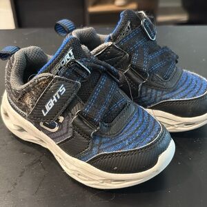 Sporto Kids Shoes with Lights - Black and Blue